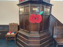 The pulpit Remembrance Day