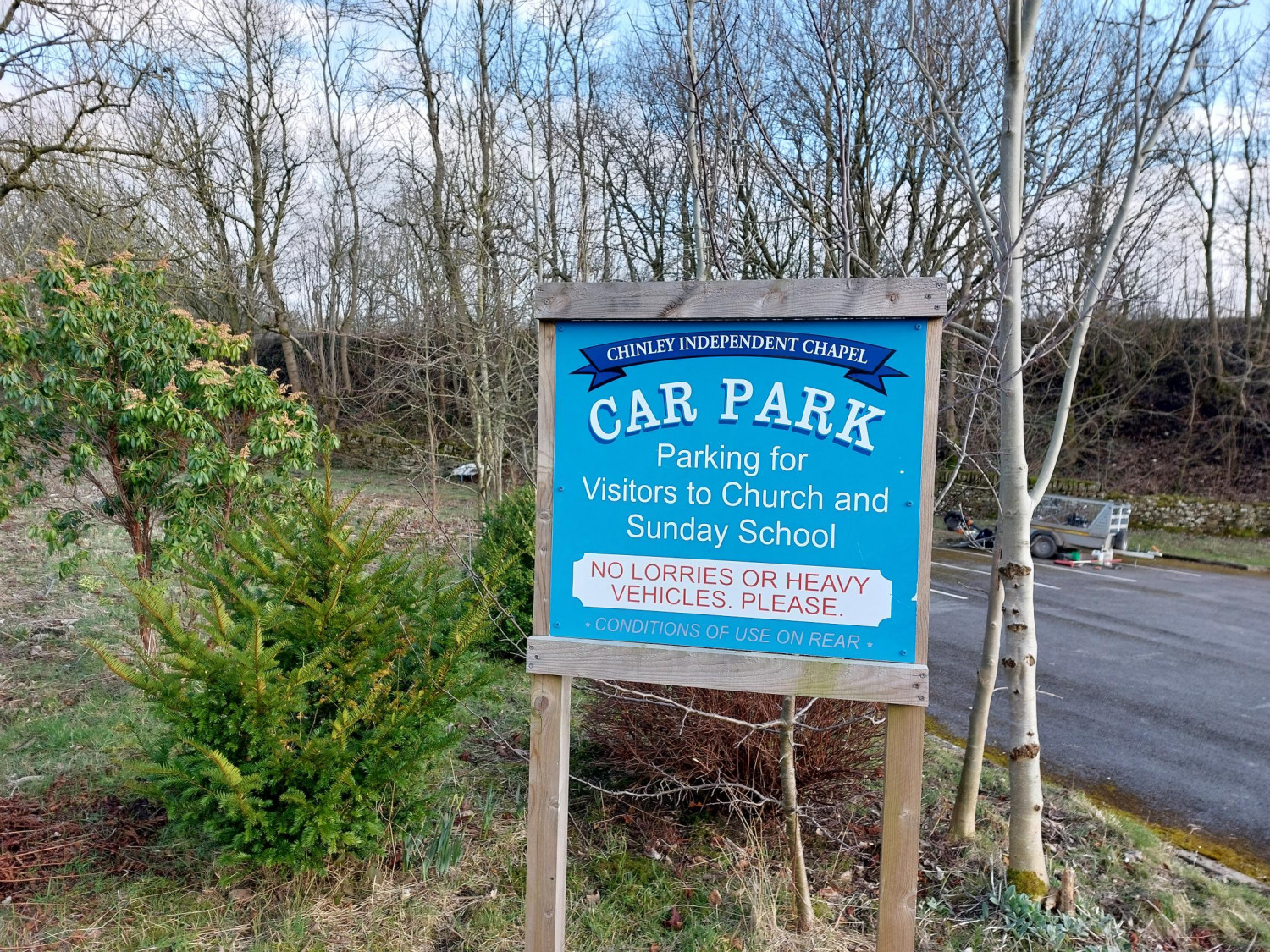 The car park sign