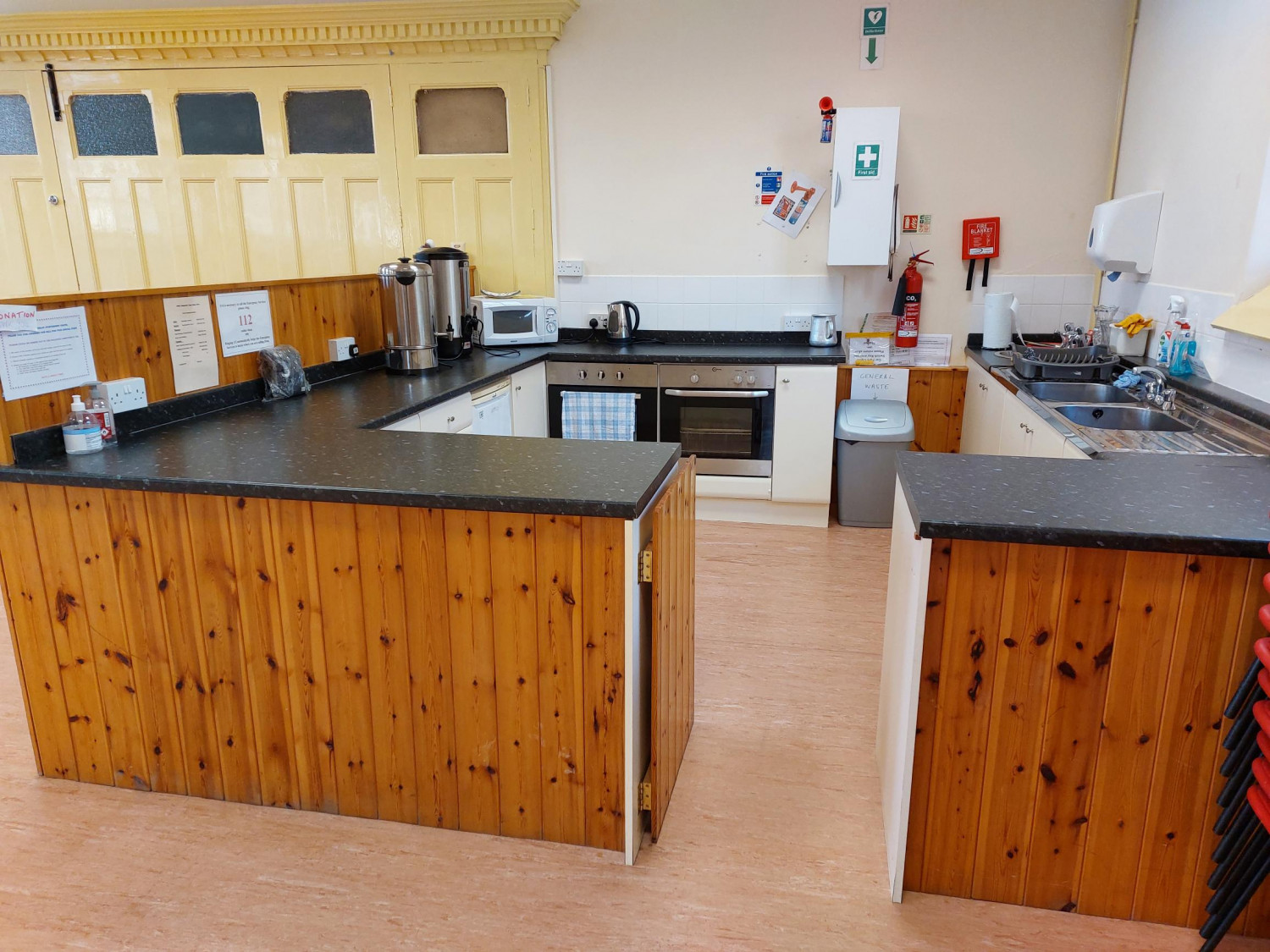 Kitchen in the hall