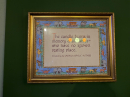 The plaque in the Catholic Cathedral